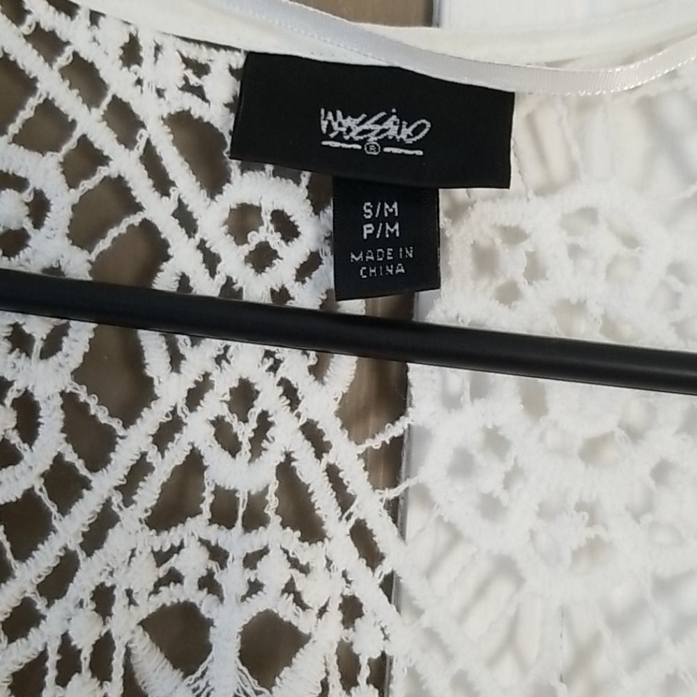 Mossimo Cream Lace Kimono S/M - Picture 3 of 4